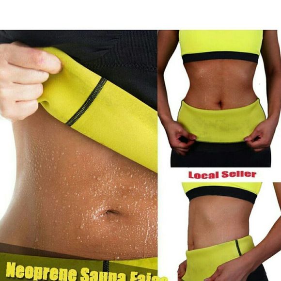 HOT SPORT NEOPRENE SPORT WAIST TRAINER TRIMMER bun - Picture 4 of 6